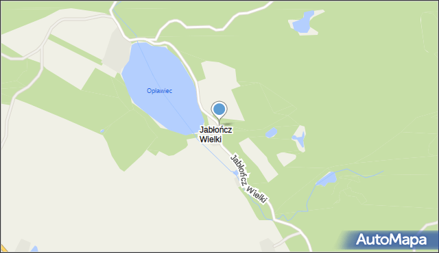 Jabłończ Wielki, Jabłończ Wielki, mapa Jabłończ Wielki