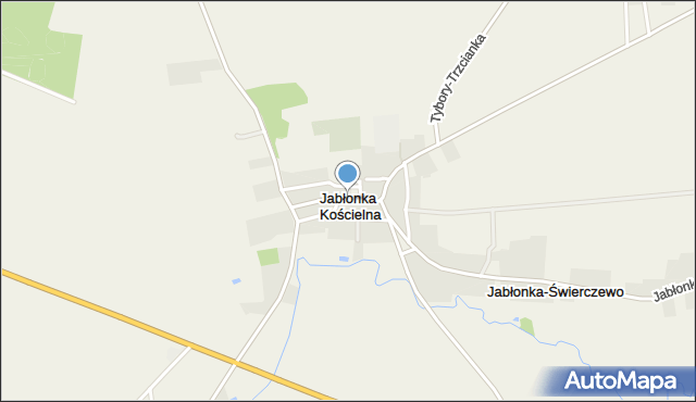 Jabłonka Kościelna, Jabłonka Kościelna, mapa Jabłonka Kościelna
