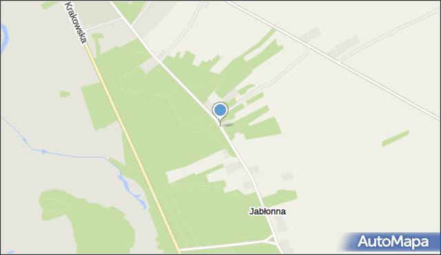 Jabłonna gmina Przedbórz, Jabłonna, mapa Jabłonna gmina Przedbórz