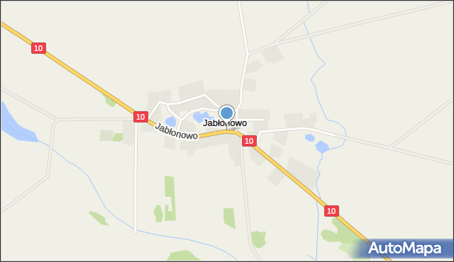 Jabłonowo gmina Mirosławiec, Jabłonowo, mapa Jabłonowo gmina Mirosławiec