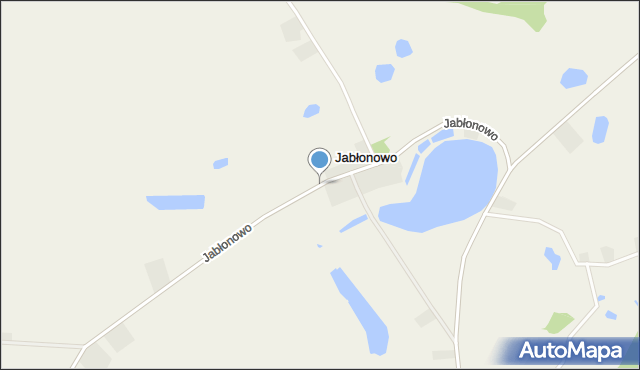 Jabłonowo gmina Sieraków, Jabłonowo, mapa Jabłonowo gmina Sieraków