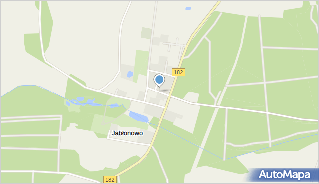 Jabłonowo gmina Ujście, Jabłonowo, mapa Jabłonowo gmina Ujście