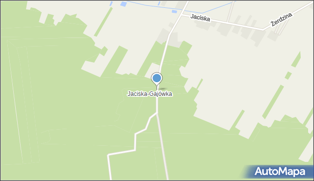 Jaciska, Jaciska, mapa Jaciska