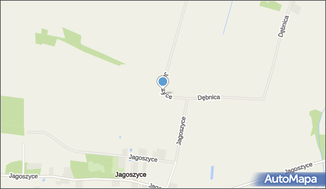Jagoszyce, Jagoszyce, mapa Jagoszyce