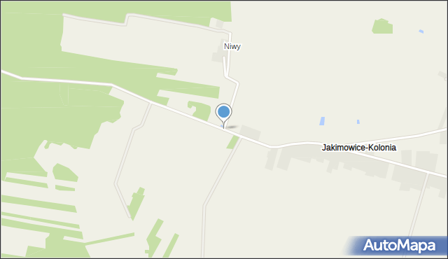 Jakimowice-Kolonia, Jakimowice-Kolonia, mapa Jakimowice-Kolonia
