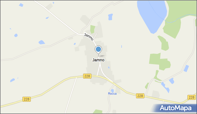 Jamno gmina Parchowo, Jamno, mapa Jamno gmina Parchowo