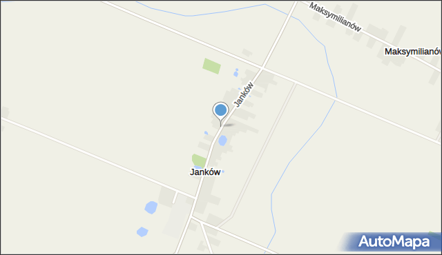 Janków gmina Rokiciny, Janków, mapa Janków gmina Rokiciny