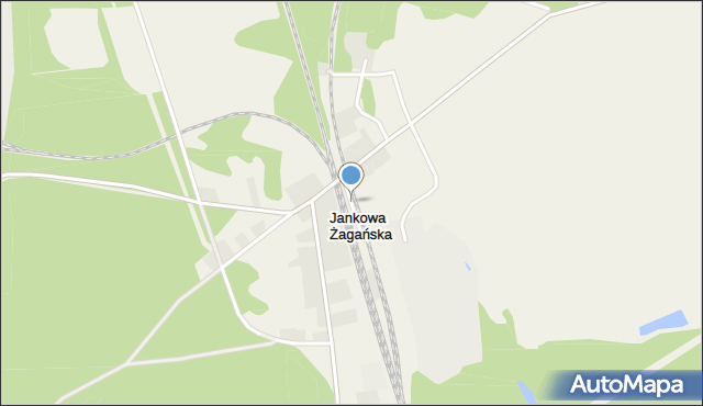 Jankowa Żagańska, Jankowa Żagańska, mapa Jankowa Żagańska