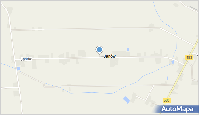 Janów gmina Bedlno, Janów, mapa Janów gmina Bedlno