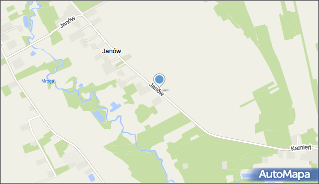 Janów gmina Dmosin, Janów, mapa Janów gmina Dmosin