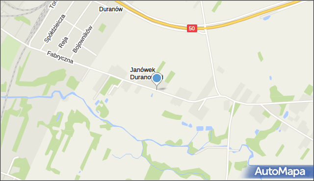 Janówek Duranowski, Janówek Duranowski, mapa Janówek Duranowski