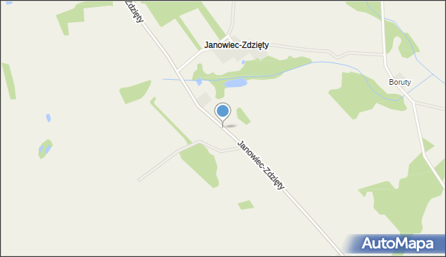 Janowiec-Zdzięty, Janowiec-Zdzięty, mapa Janowiec-Zdzięty