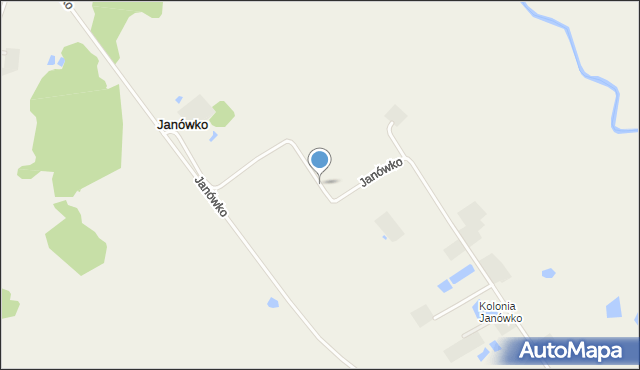 Janówko gmina Węgorzewo, Janówko, mapa Janówko gmina Węgorzewo