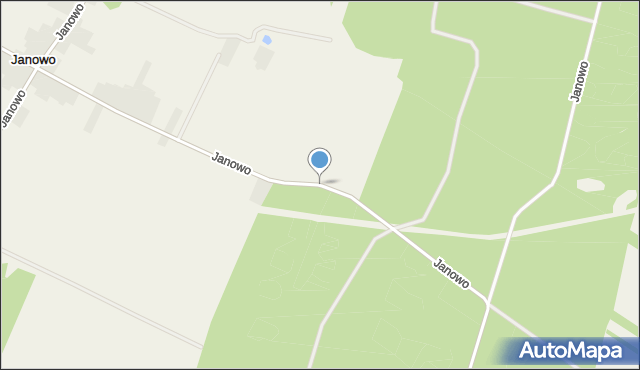 Janowo gmina Zakroczym, Janowo, mapa Janowo gmina Zakroczym