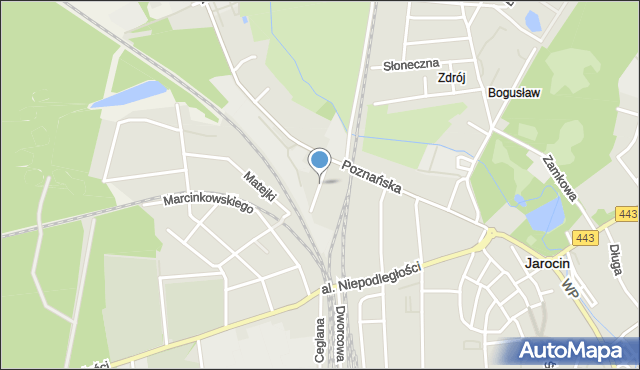 Jarocin, Jachowskiego Tomasza, mapa Jarocin