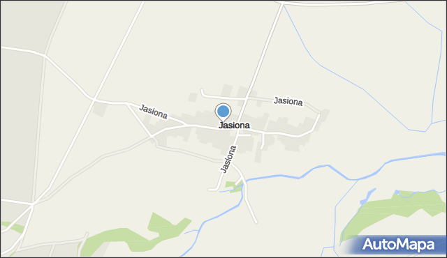Jasiona gmina Lubrza, Jasiona, mapa Jasiona gmina Lubrza