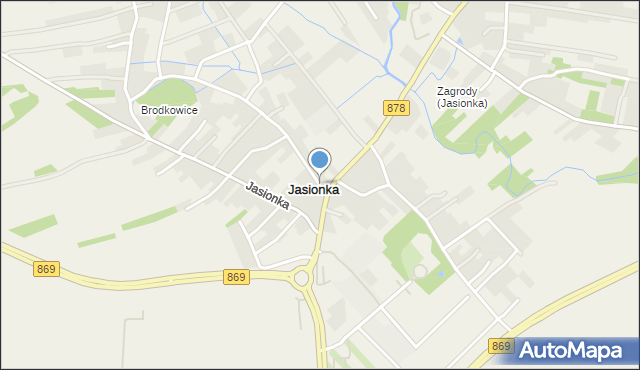 Jasionka gmina Trzebownisko, Jasionka, mapa Jasionka gmina Trzebownisko