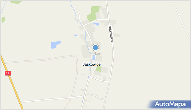 Jaśkowice gmina Byczyna, Jaśkowice, mapa Jaśkowice gmina Byczyna