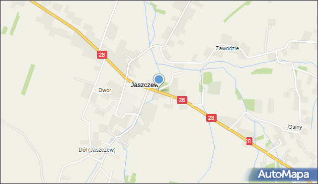 Jaszczew, Jaszczew, mapa Jaszczew