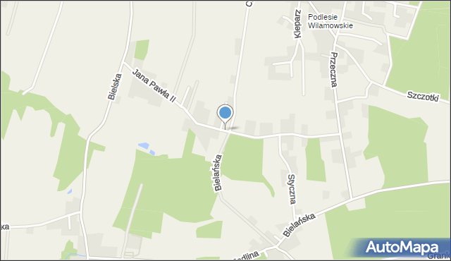 Jawiszowice, Jana Pawła II, mapa Jawiszowice