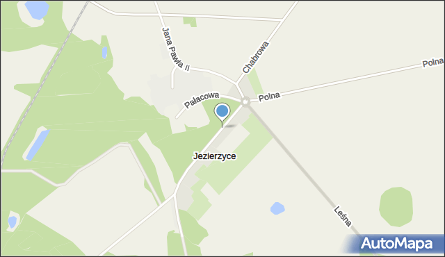 Jezierzyce gmina Redzikowo, Jana Pawła II, mapa Jezierzyce gmina Redzikowo