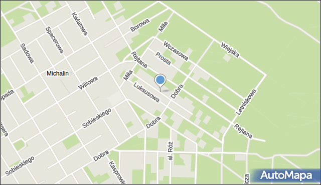 Józefów powiat otwocki, Jałowcowa, mapa Józefów powiat otwocki