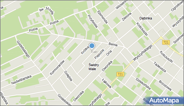 Józefów powiat otwocki, Jaskółcza, mapa Józefów powiat otwocki