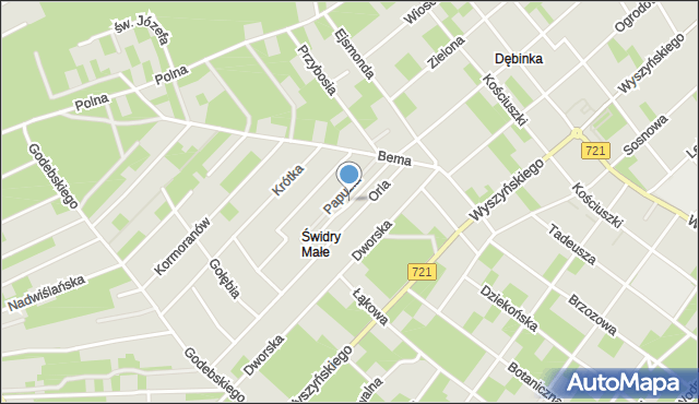 Józefów powiat otwocki, Jastrzębia, mapa Józefów powiat otwocki