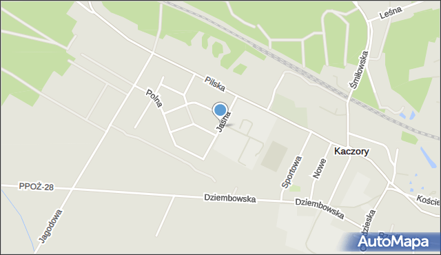 Kaczory powiat pilski, Jasna, mapa Kaczory powiat pilski