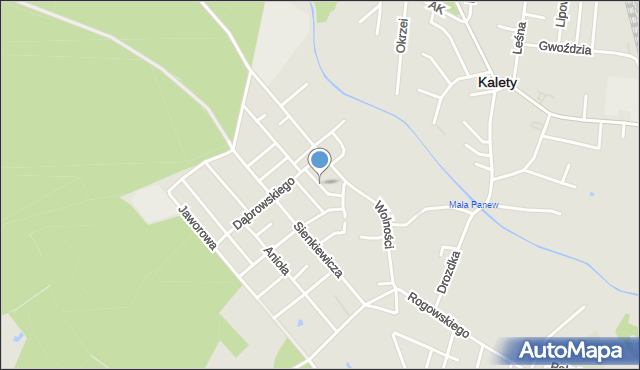 Kalety powiat tarnogórski, Jaśminowa, mapa Kalety powiat tarnogórski