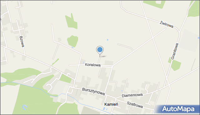 Kamień gmina Długołęka, Jaspisowa, mapa Kamień gmina Długołęka