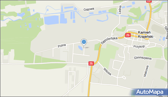 Kamień Krajeński, Jana Pawła II, mapa Kamień Krajeński
