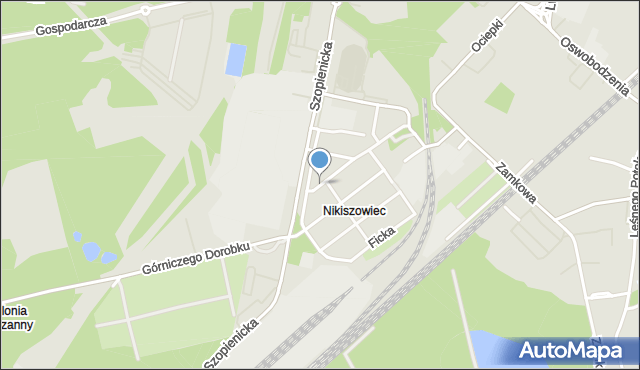 Katowice, Janowska, mapa Katowic