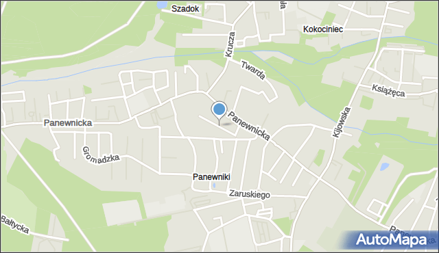 Katowice, Japońska, mapa Katowic