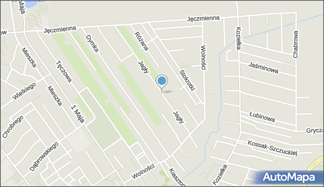 Knurów powiat gliwicki, Jagły Józefa, ks., mapa Knurów powiat gliwicki