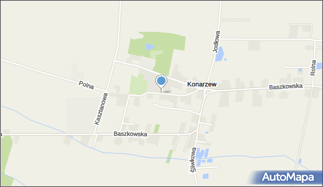 Konarzew gmina Zduny, Jaśminowa, mapa Konarzew gmina Zduny