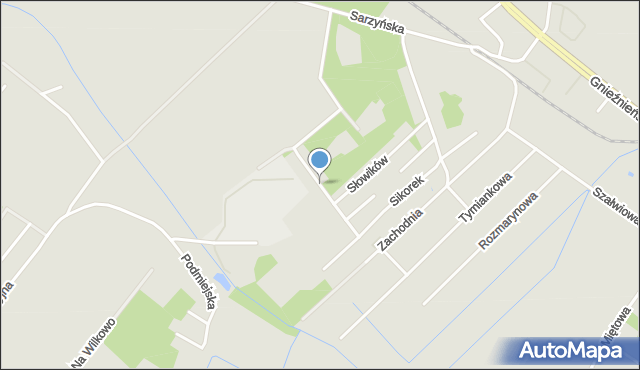 Koszalin, Jaskółek, mapa Koszalina