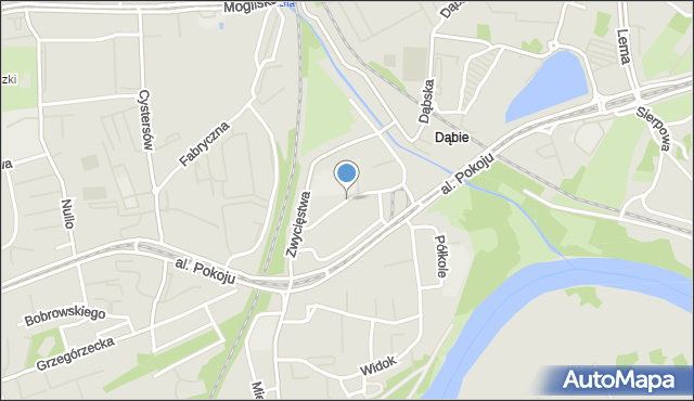 Kraków, Jachowicza Stanisława, mapa Krakowa