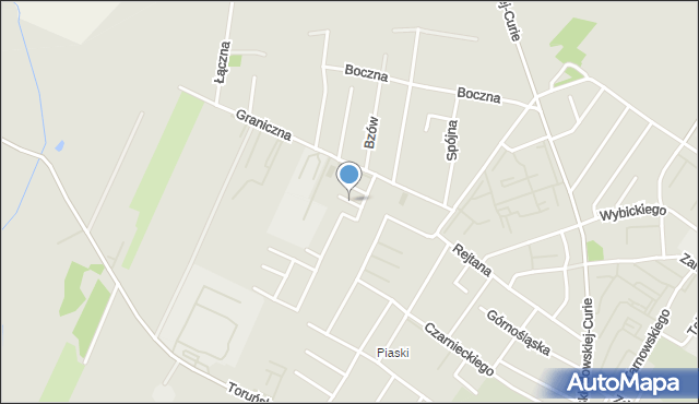 Kutno, Jachowicza Stanisława, mapa Kutno