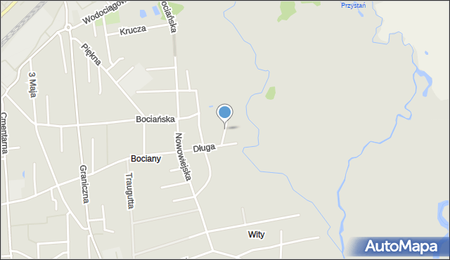 Łapy, Jastrzębia, mapa Łapy