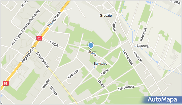Legionowo, Jasna, mapa Legionowo