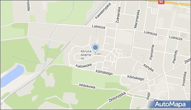 Legnica, Janowska, mapa Legnicy