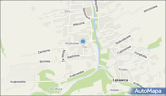 Łękawica powiat żywiecki, Jasna, mapa Łękawica powiat żywiecki