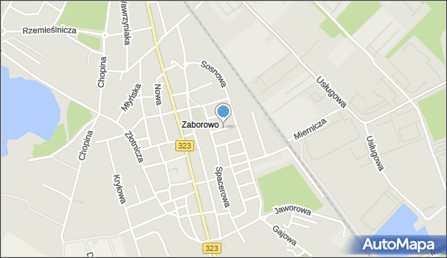 Leszno, Jagodowa, mapa Leszno