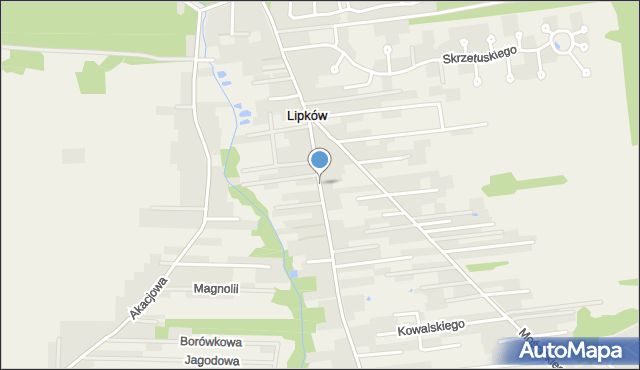 Lipków, Jakubowicza Józefa Paschalisa, mapa Lipków