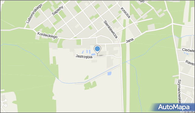 Lipków, Jastrzębia, mapa Lipków