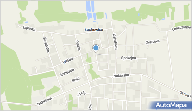 Łochowice gmina Białe Błota, Jastrzębia, mapa Łochowice gmina Białe Błota