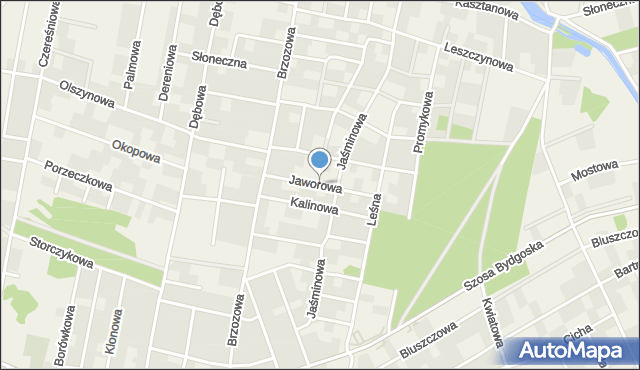 Łochowo, Jaworowa, mapa Łochowo