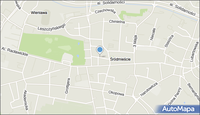 Lublin, Jasna, mapa Lublina