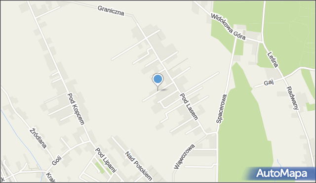 Łuczyce gmina Kocmyrzów-Luborzyca, Jaśminowa, mapa Łuczyce gmina Kocmyrzów-Luborzyca